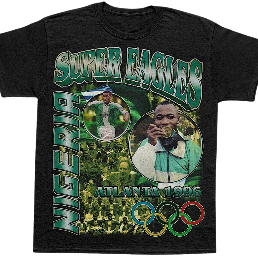 Nigeria 1996 Olympic Gold Medal Super Eagles Vintage T-Shirt